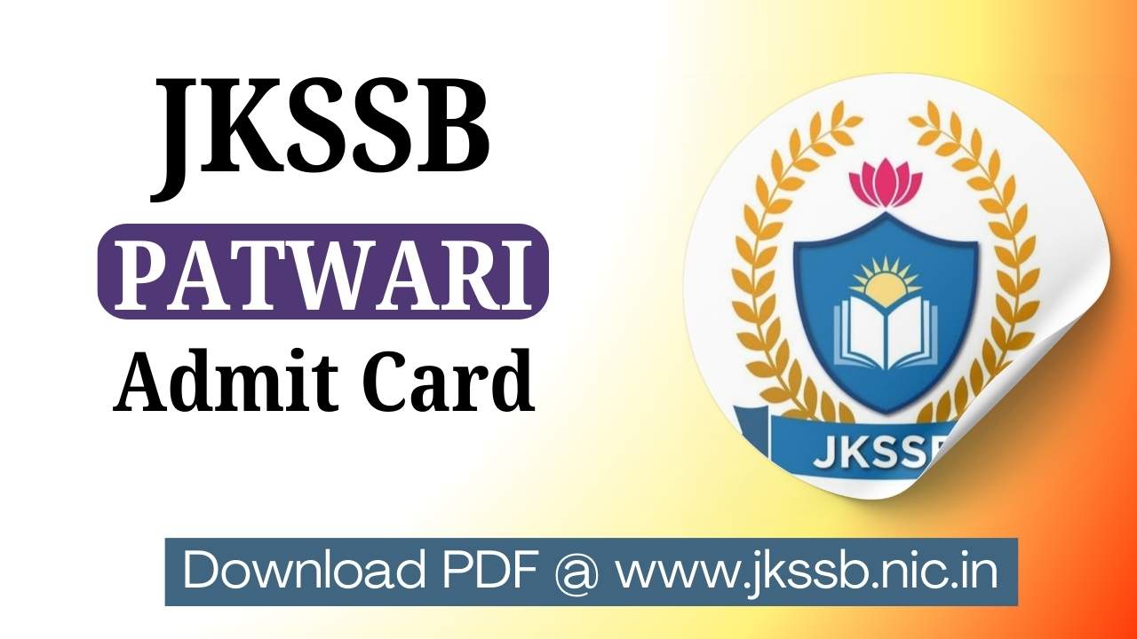 JKSSB Patwari Admit Card 2024