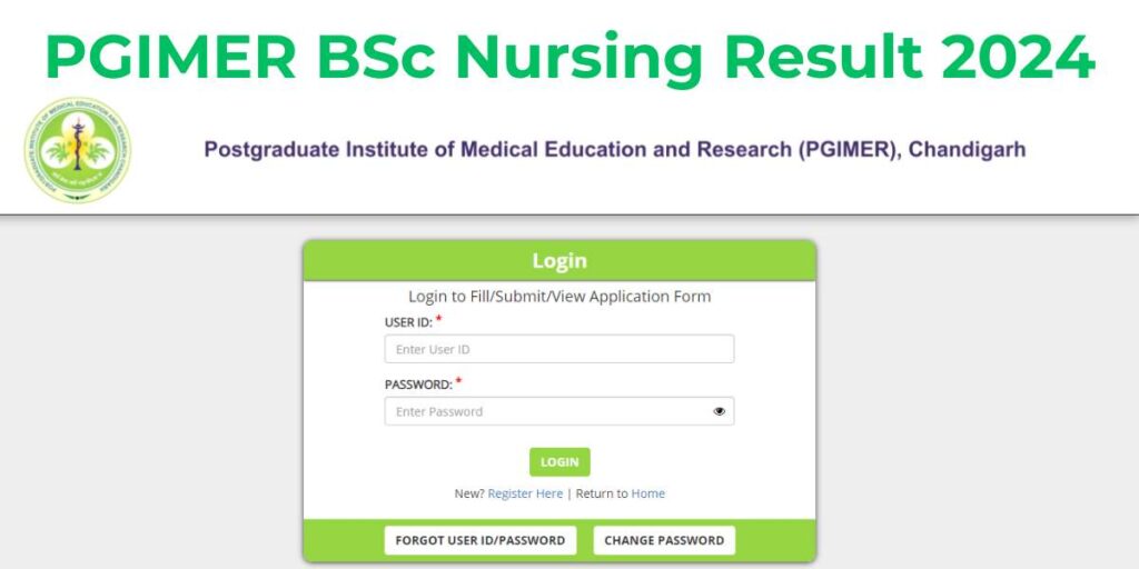 PGIMER BSc Nursing Result 2024