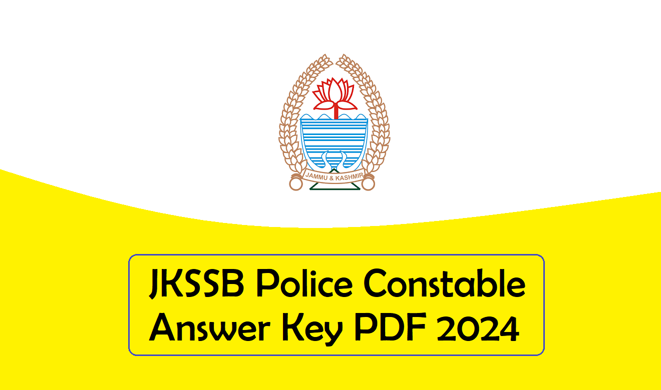 JKSSB Police Constable Answer Key 2024 PDF